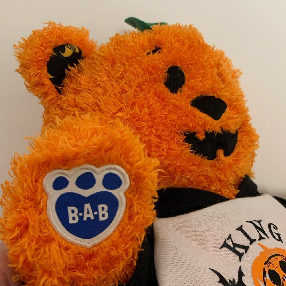 Build A Bear Pumpkin Jack O’ Lantern LIGHT-UP FACE + “This Is Halloween” Music - Picture 5 of 11